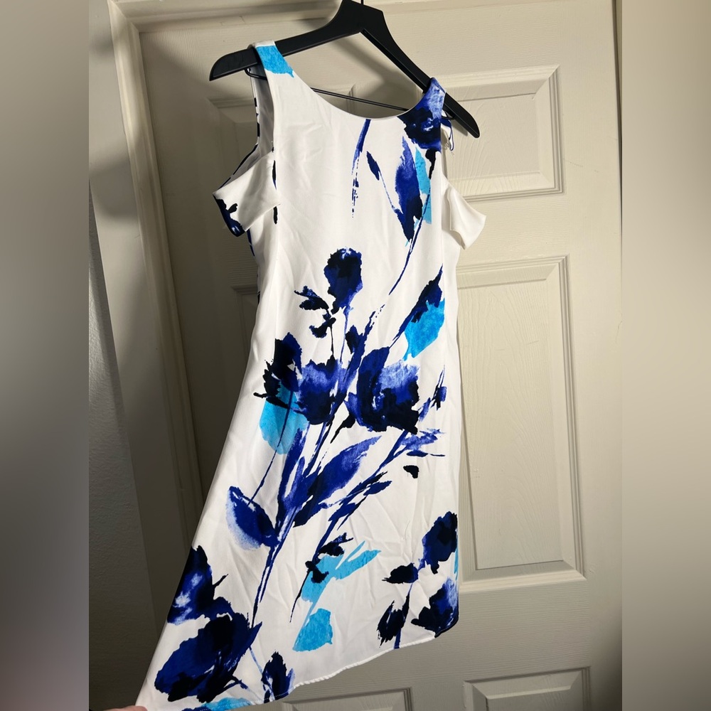 Lauren Ralph Lauren Blue Floral Midi Dress